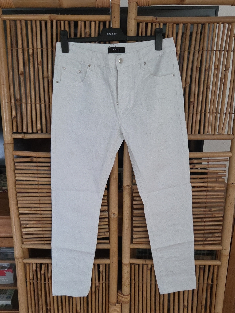 AMIRI Men’s White Skinny Jeans